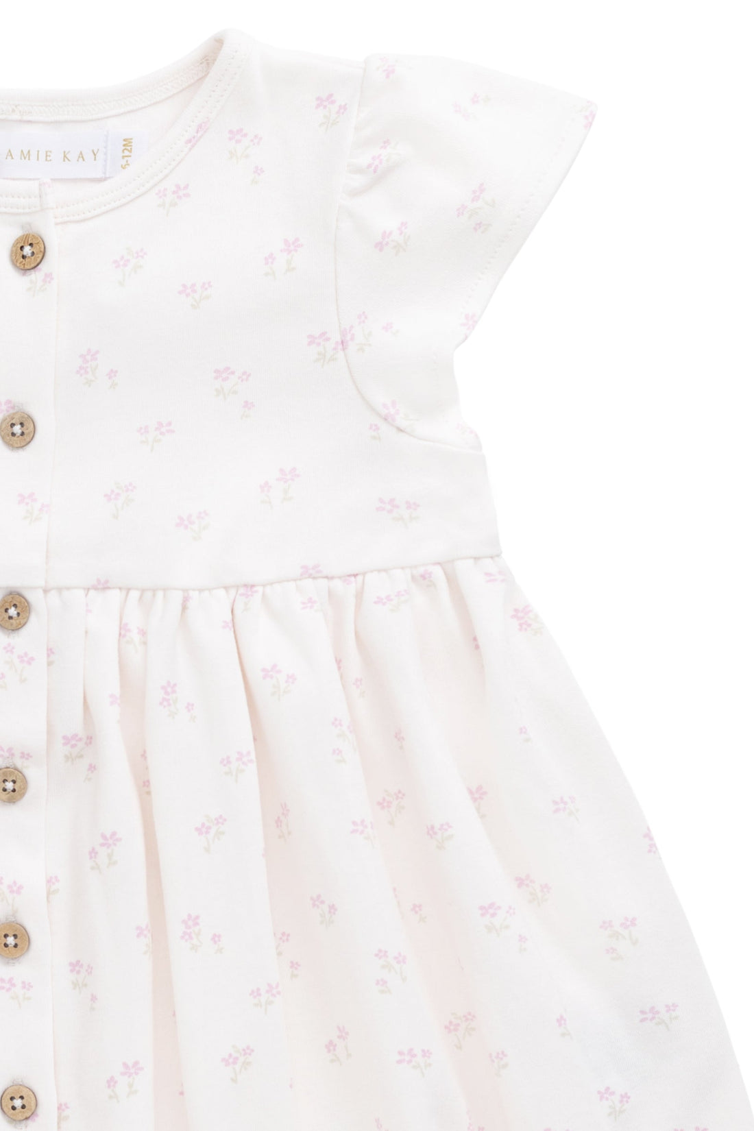 Organic Cotton Dahlia Dress - Pauline Pink Childrens Dress from Jamie Kay Australia