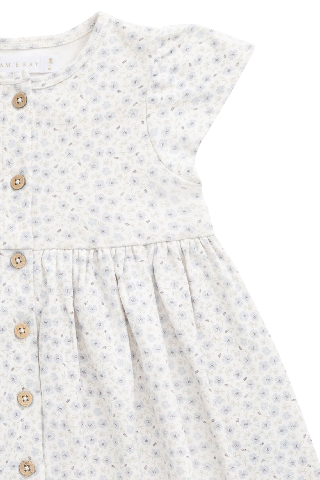 Organic Cotton Dahlia Dress - Penelope Evening Haze Childrens Dress from Jamie Kay Australia