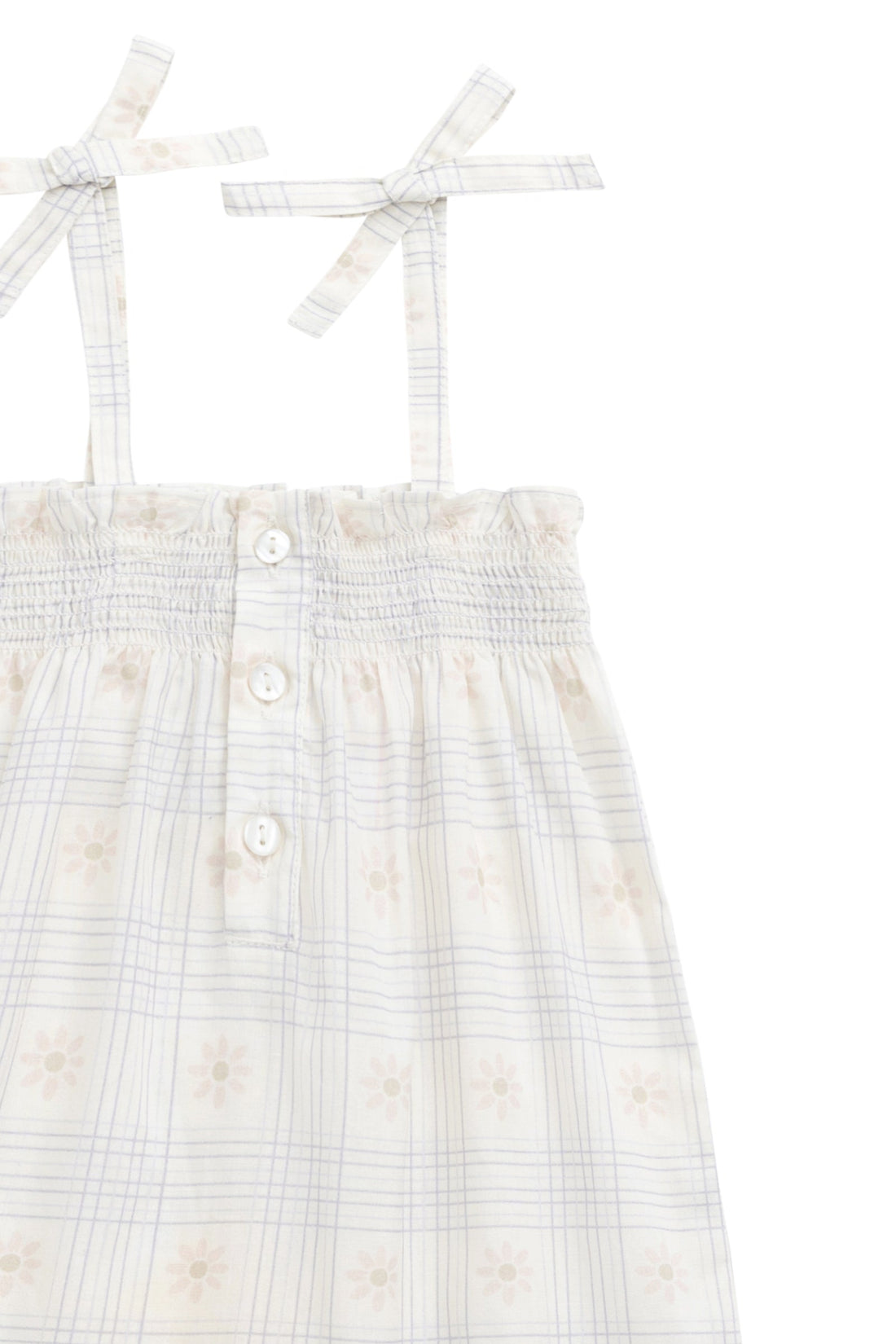Organic Cotton Mirabel Jumpsuit - Marguerite Egret Childrens Jumpsuit from Jamie Kay Australia
