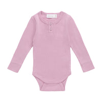 Organic Cotton Modal Long Sleeve Bodysuit - Dahlia Childrens Bodysuit from Jamie Kay Australia