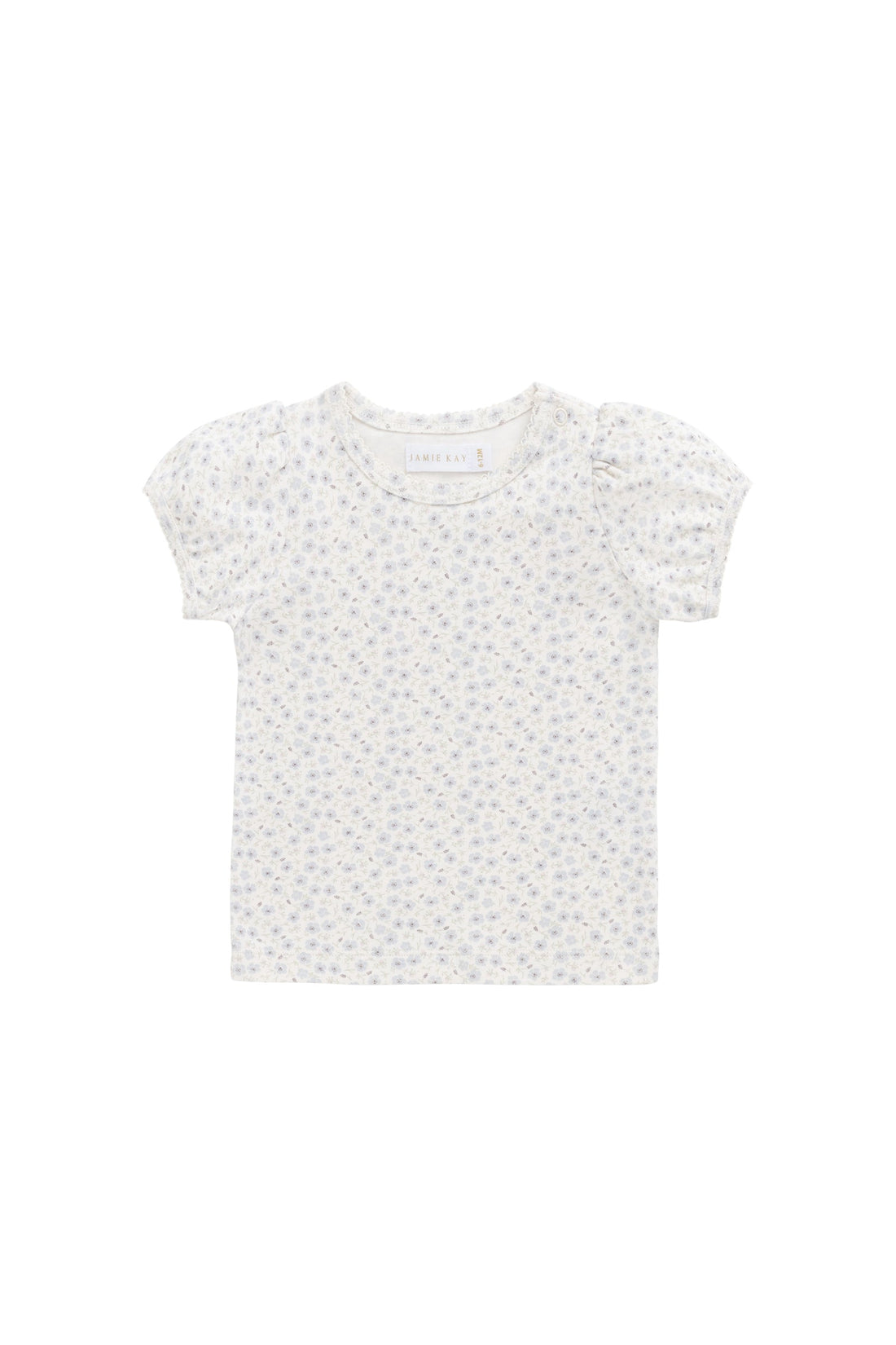 Organic Cotton Prarie Top - Penelope Evening Haze Childrens Top from Jamie Kay Australia