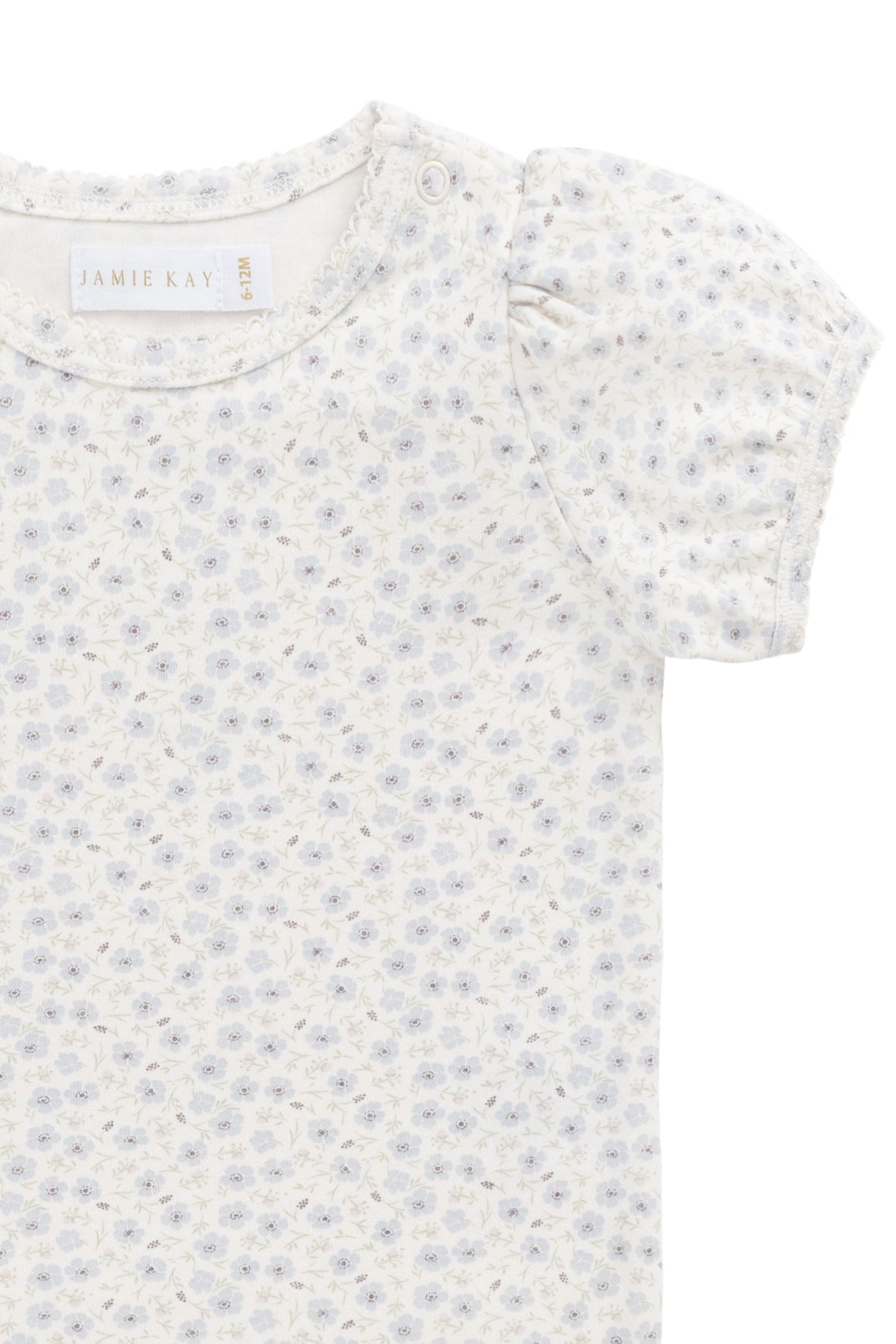 Organic Cotton Prarie Top - Penelope Evening Haze Childrens Top from Jamie Kay Australia