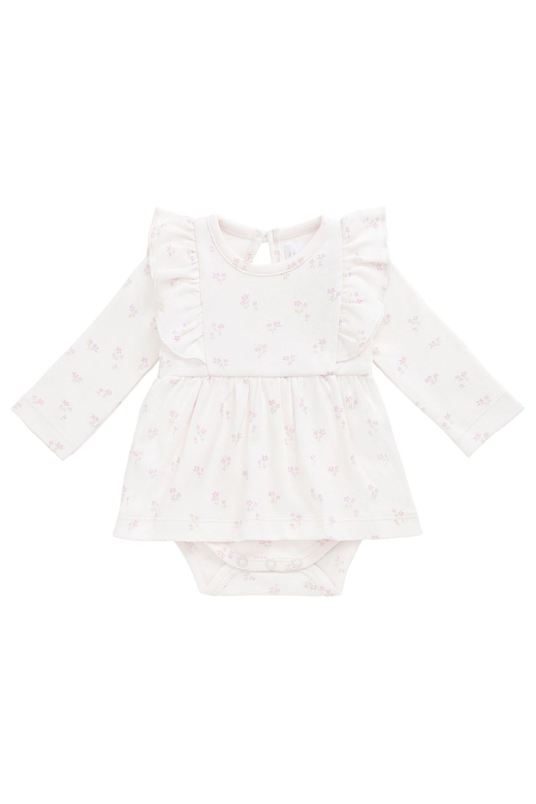 Organic Cotton Vivienne Playsuit - Pauline Pink Childrens Playsuit from Jamie Kay Australia