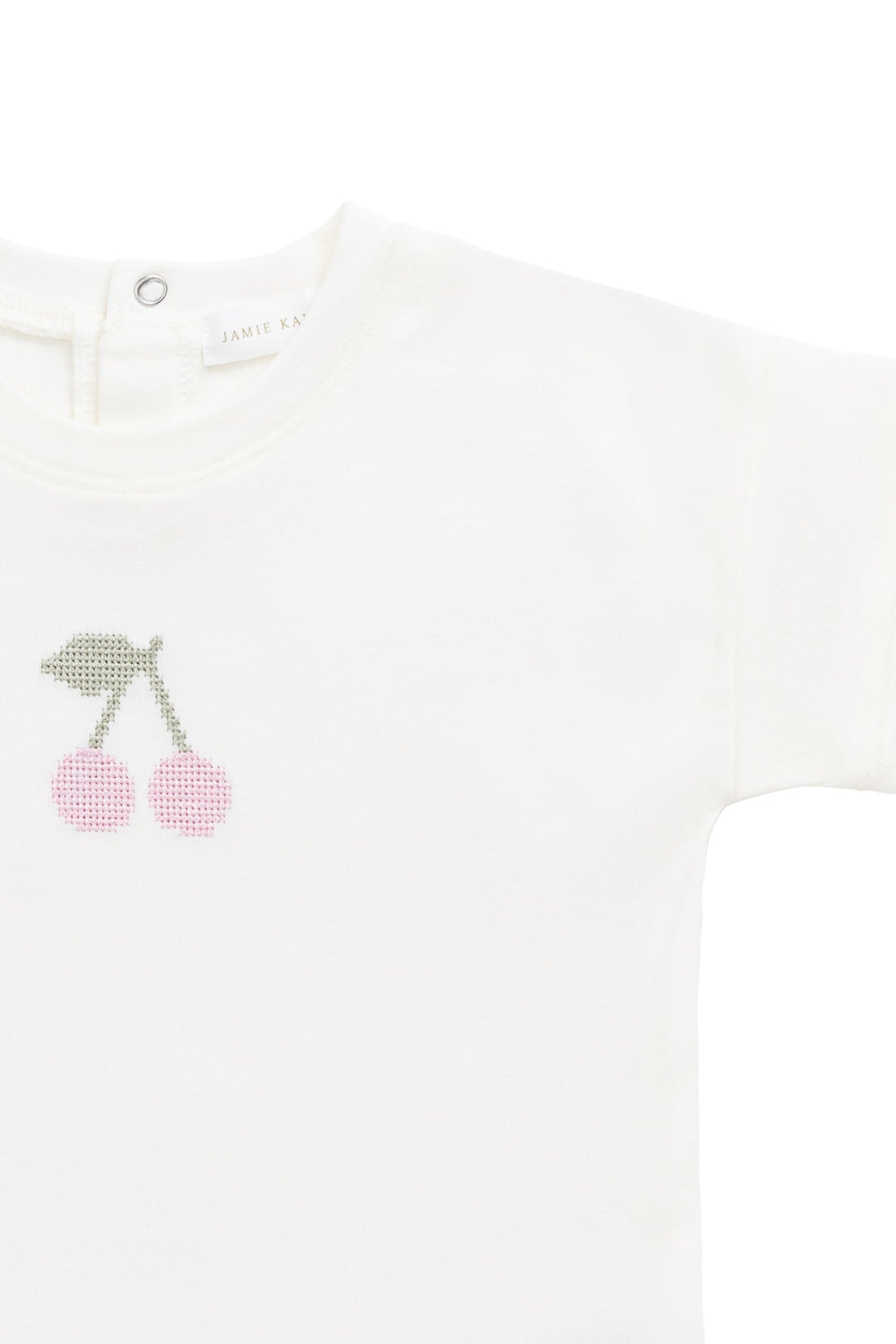 Pima Cotton Mimi Top - Parchment Petite Cerise Childrens Top from Jamie Kay Australia