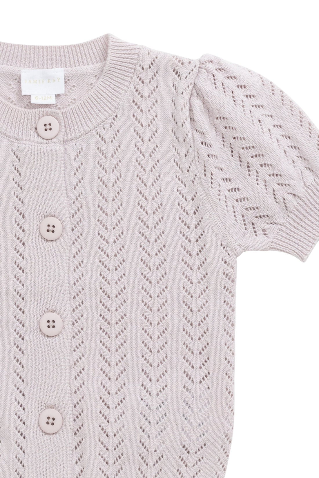 Aria Knitted Top - Pale Lilac Childrens Jumper from Jamie Kay Australia