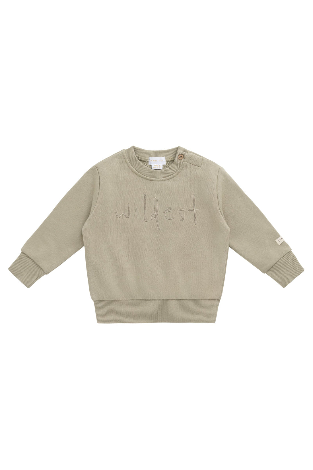Organic Cotton Dominic Sweatshirt - Pampas Wildest Childrens Top from Jamie Kay Australia