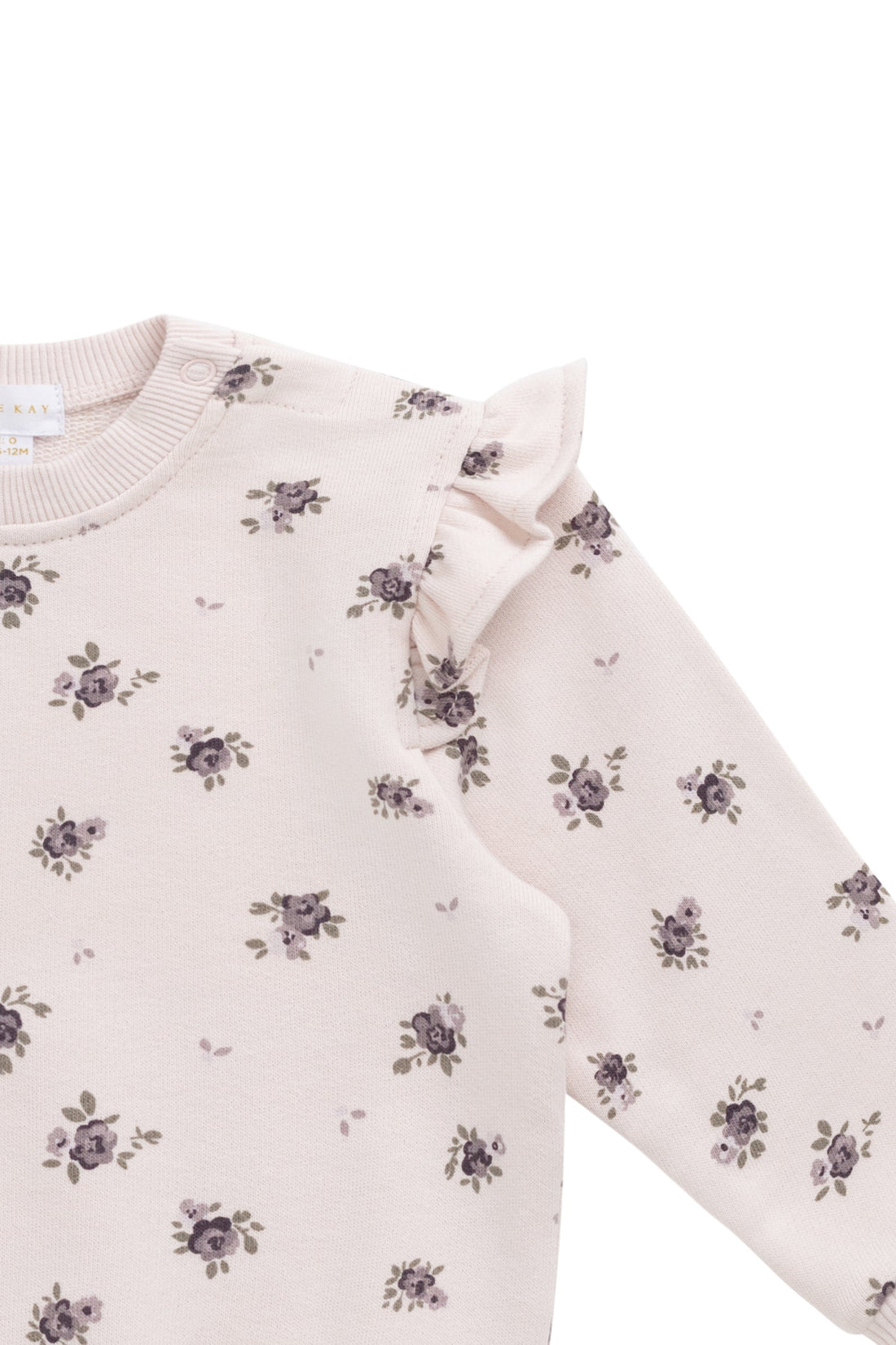 Organic Cotton Lilith Sweatshirt - Simone Sheer Pink Childrens Top from Jamie Kay Australia