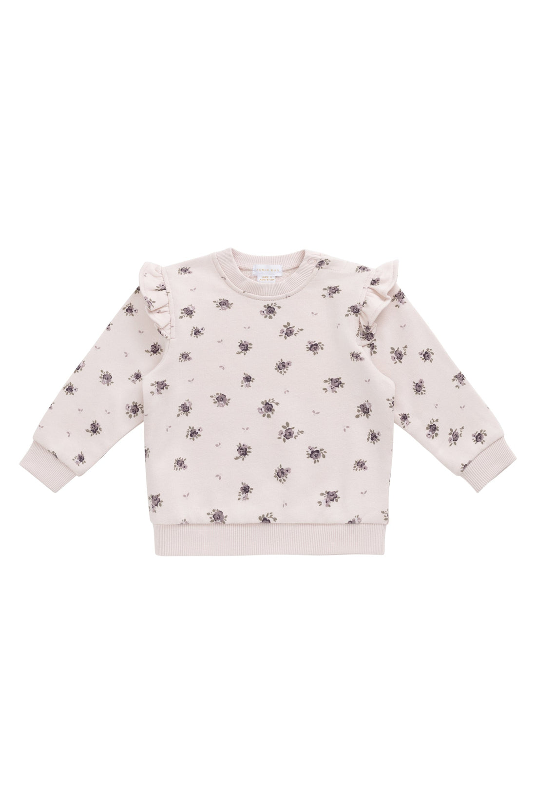 Organic Cotton Lilith Sweatshirt - Simone Sheer Pink Childrens Top from Jamie Kay Australia