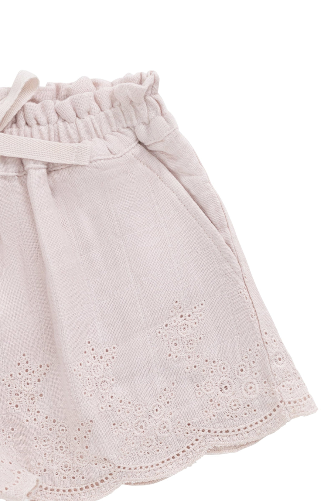 Organic Cotton Muslin Anja Short - Pale Lilac Childrens Short from Jamie Kay Australia