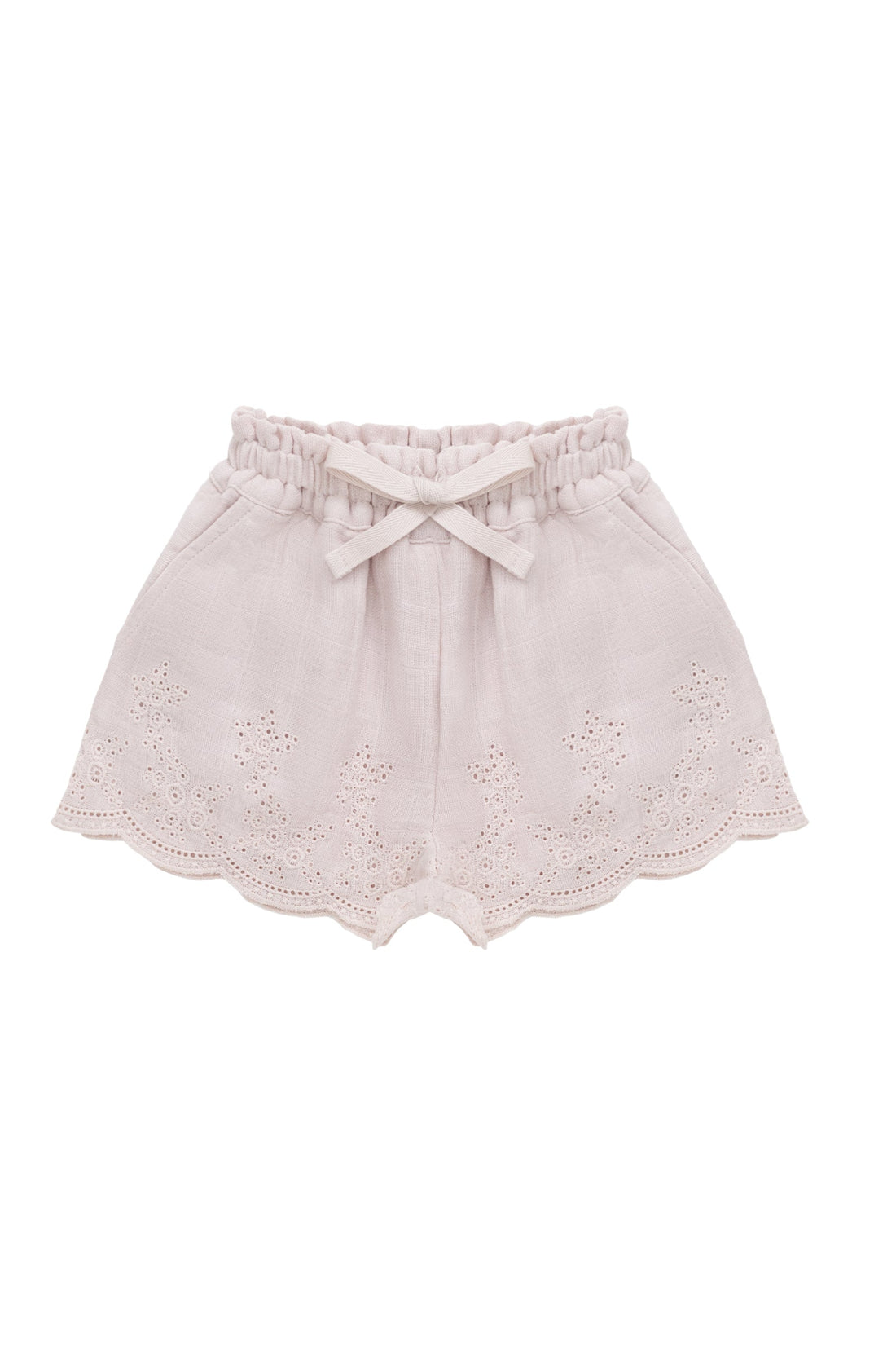 Organic Cotton Muslin Anja Short - Pale Lilac Childrens Short from Jamie Kay Australia
