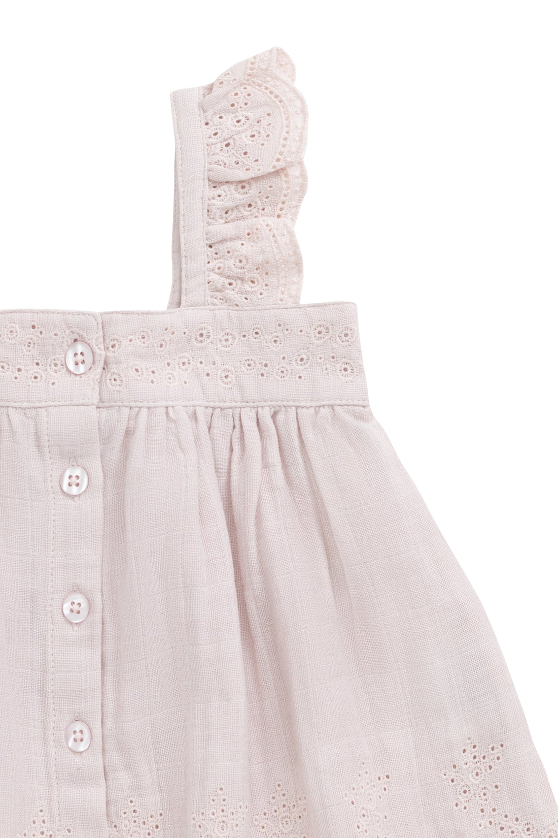 Organic Cotton Muslin Anja Top - Pale Lilac Childrens Top from Jamie Kay Australia
