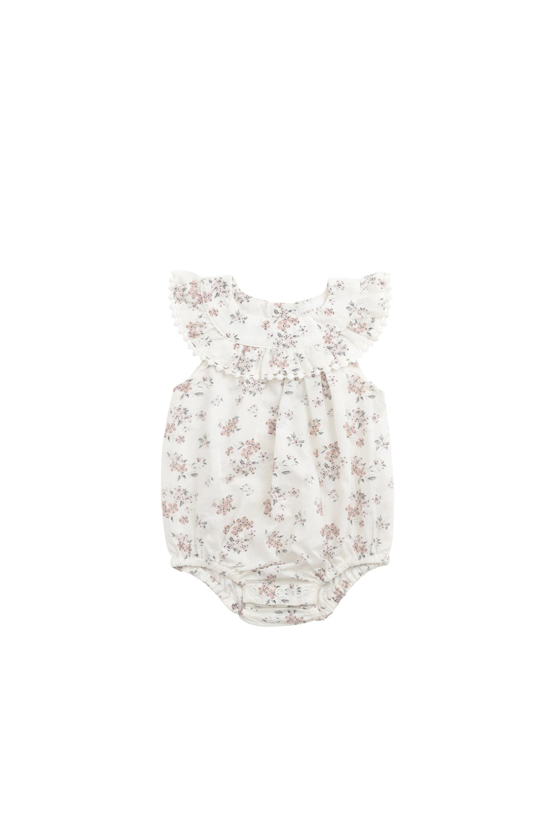 Organic Cotton Annabella Romper - Selena Blush Childrens Bodysuit from Jamie Kay Australia