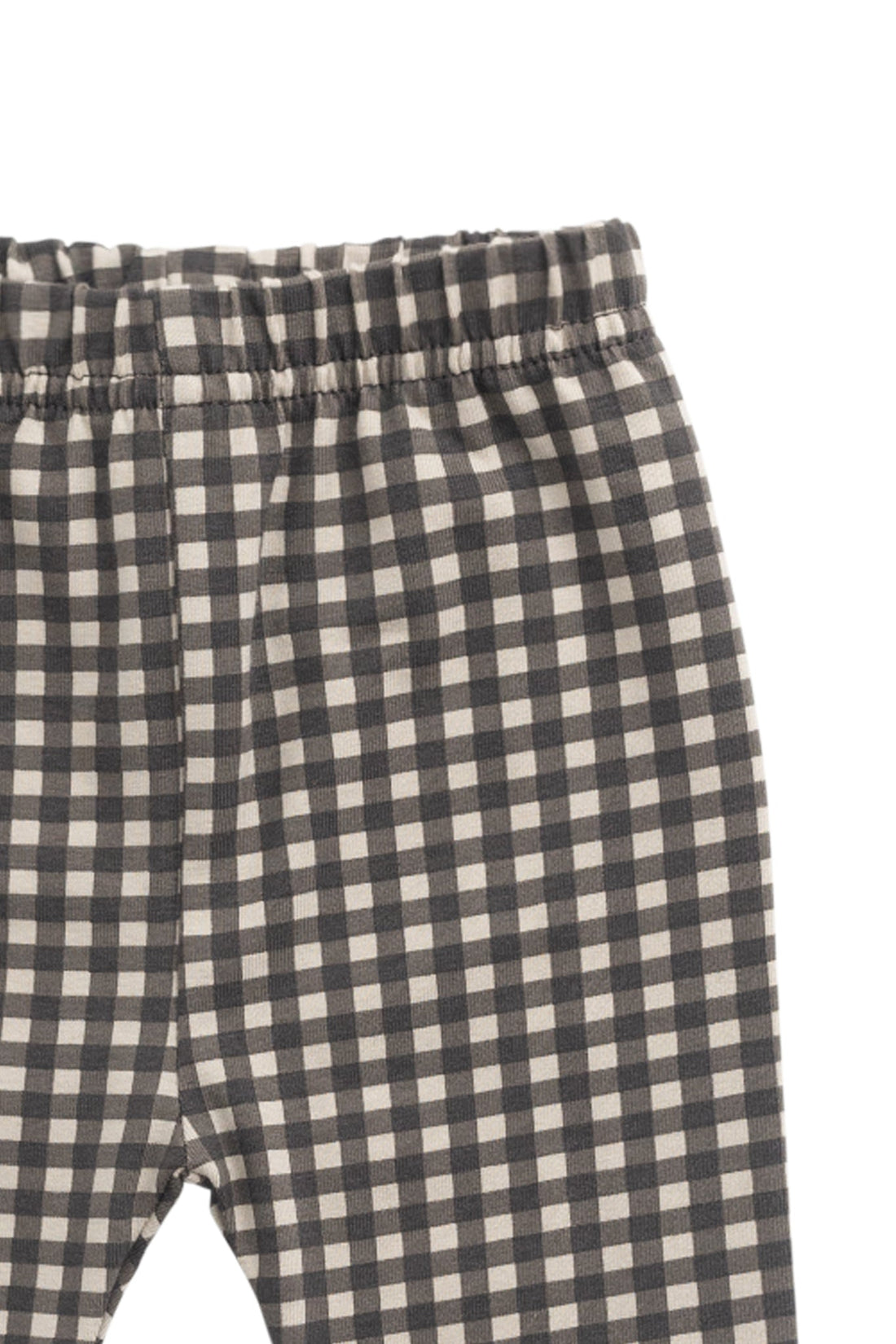 Organic Cotton Everyday Legging - Mini Gingham Bistre Childrens Legging from Jamie Kay Australia
