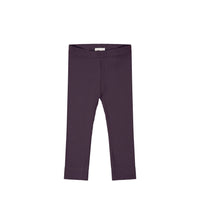 Organic Cotton Modal Everyday Legging - Blackberry Childrens Legging from Jamie Kay Australia