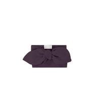 Organic Cotton Modal Lilian Headband - Blackberry Childrens Headband from Jamie Kay Australia