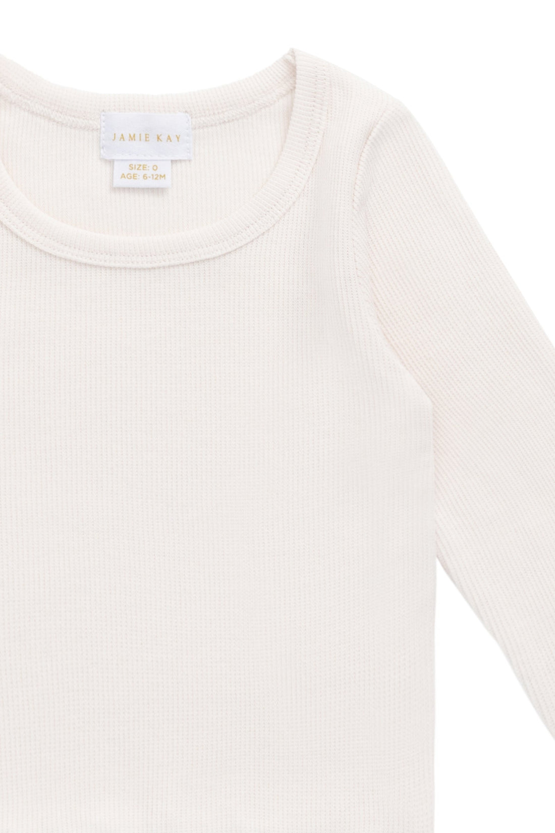 Organic Cotton Fine Rib Agathe Top - Blushed Rose Childrens Top from Jamie Kay Australia