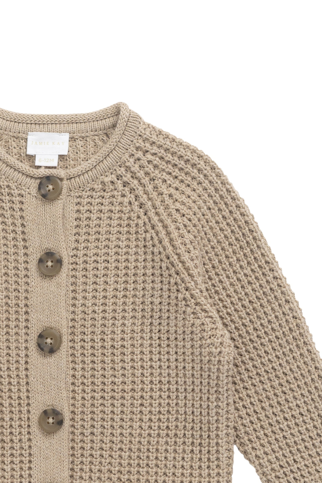 Lane Knit Cardigan - Sand Dune Marle Childrens Jumper from Jamie Kay Australia