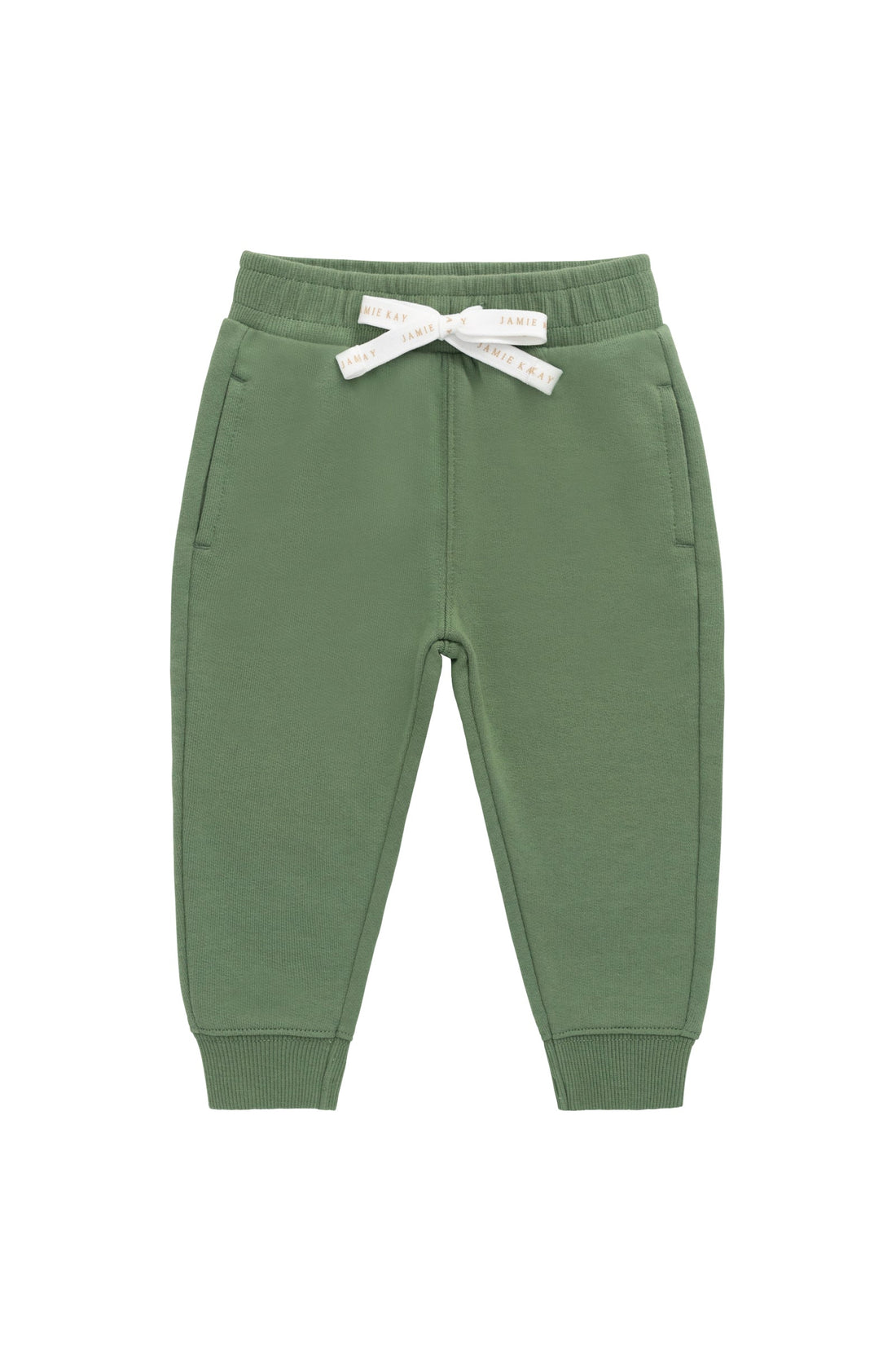 Organic Cotton Dominic Track Pant - Snow Pea Childrens Pant from Jamie Kay Australia