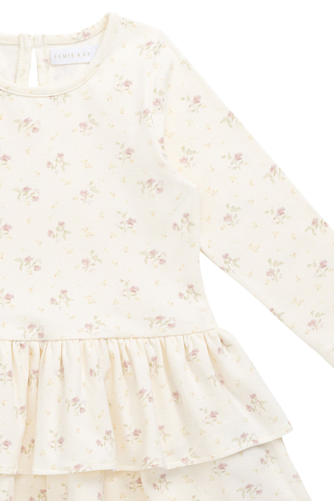 Organic Cotton Fayette Dress - Thelma Parchment Childrens Dress from Jamie Kay Australia
