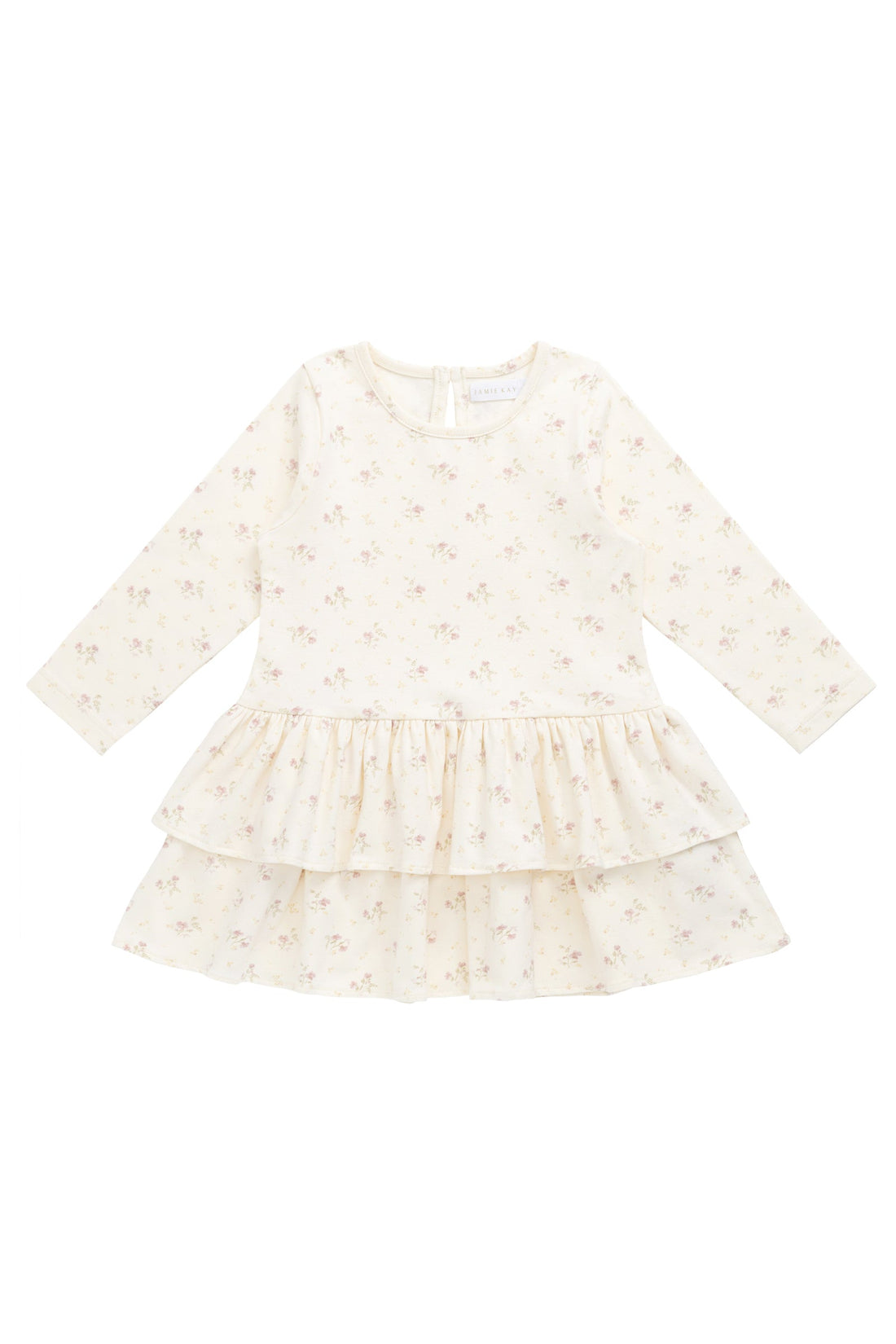 Organic Cotton Fayette Dress - Thelma Parchment Childrens Dress from Jamie Kay Australia