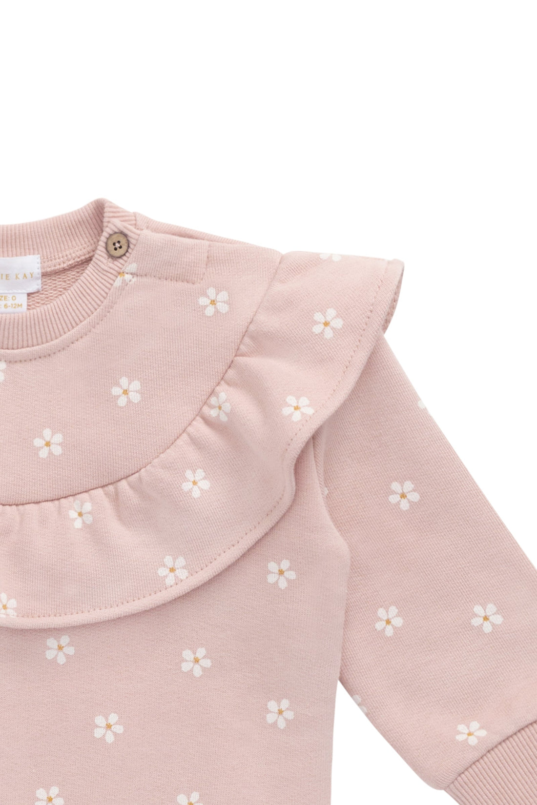 Organic Cotton Mckinley Sweatshirt - Josie Floral Childrens Top from Jamie Kay Australia