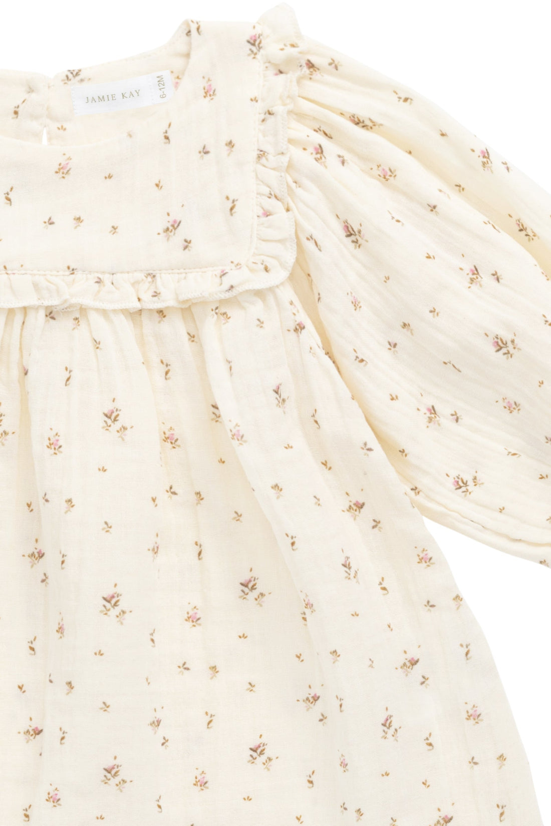 Organic Cotton Muslin Amira Dress - Dina Antique Childrens Dress from Jamie Kay Australia