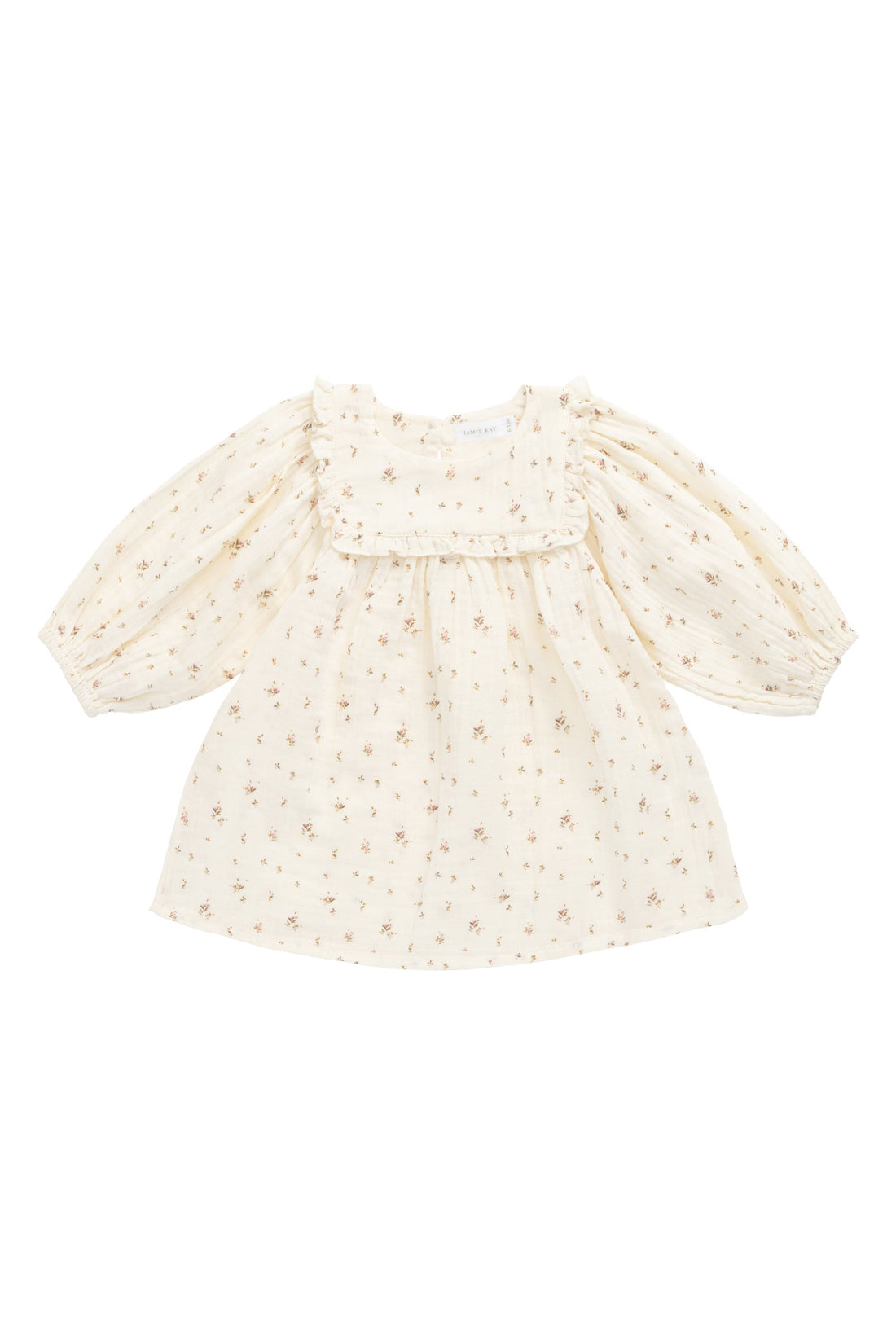 Organic Cotton Muslin Amira Dress - Dina Antique Childrens Dress from Jamie Kay Australia