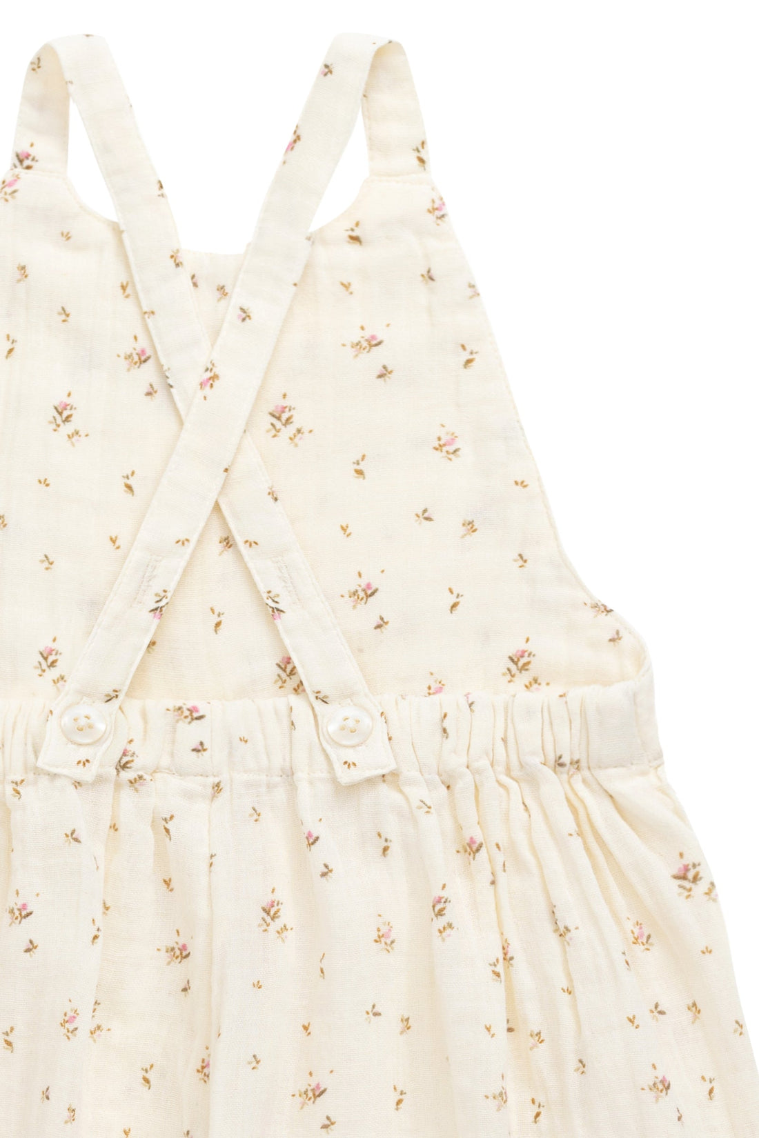 Organic Cotton Muslin Lana Jumpsuit - Dina Antique Childrens Jumpsuit from Jamie Kay Australia