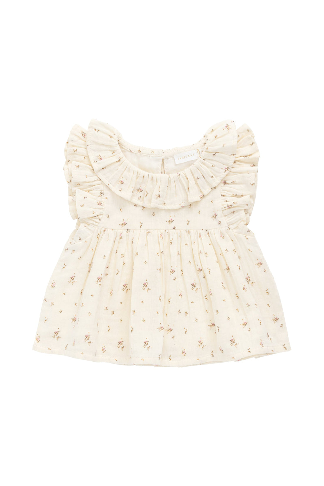 Organic Cotton Muslin Banks Blouse - Dina Antique Childrens Top from Jamie Kay Australia