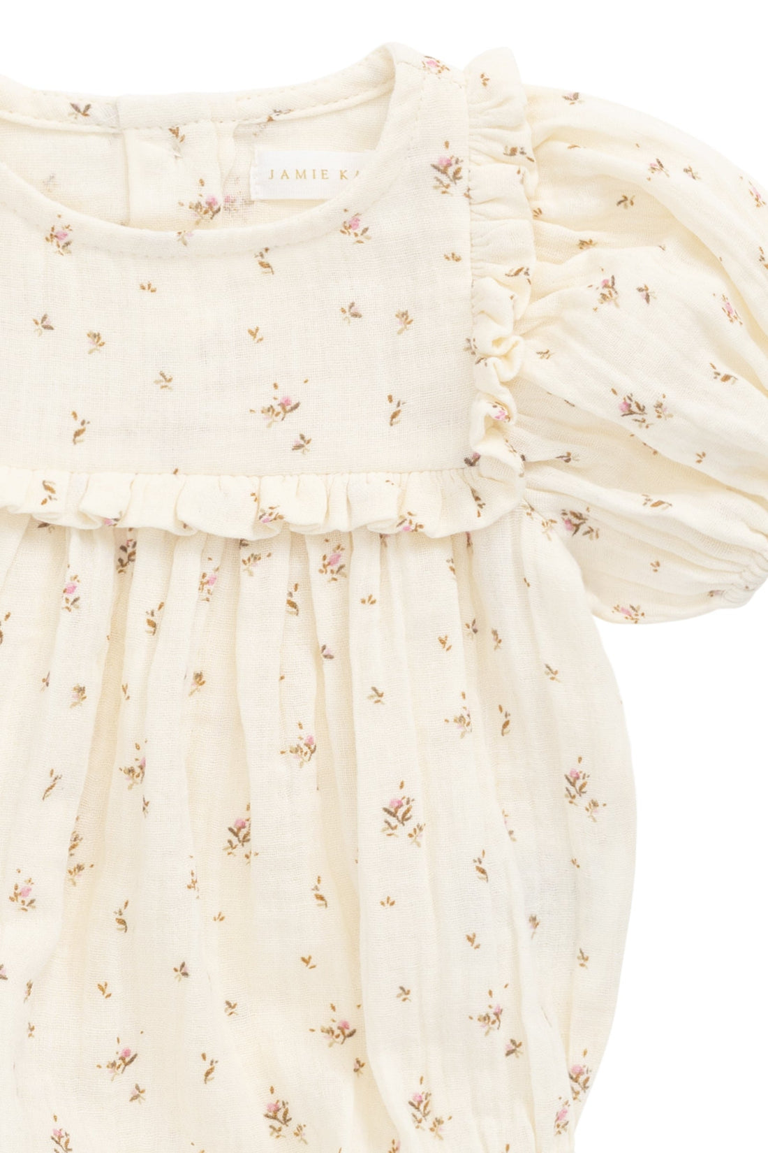 Organic Cotton Muslin Odette Playsuit - Dina Antique Childrens Jumpsuit from Jamie Kay Australia
