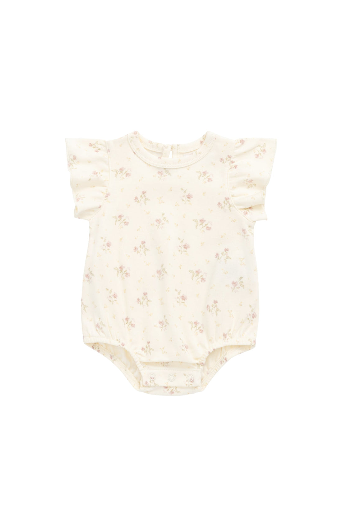 Organic Cotton Sage Onepiece - Thelma Parchment Childrens Onepiece from Jamie Kay Australia