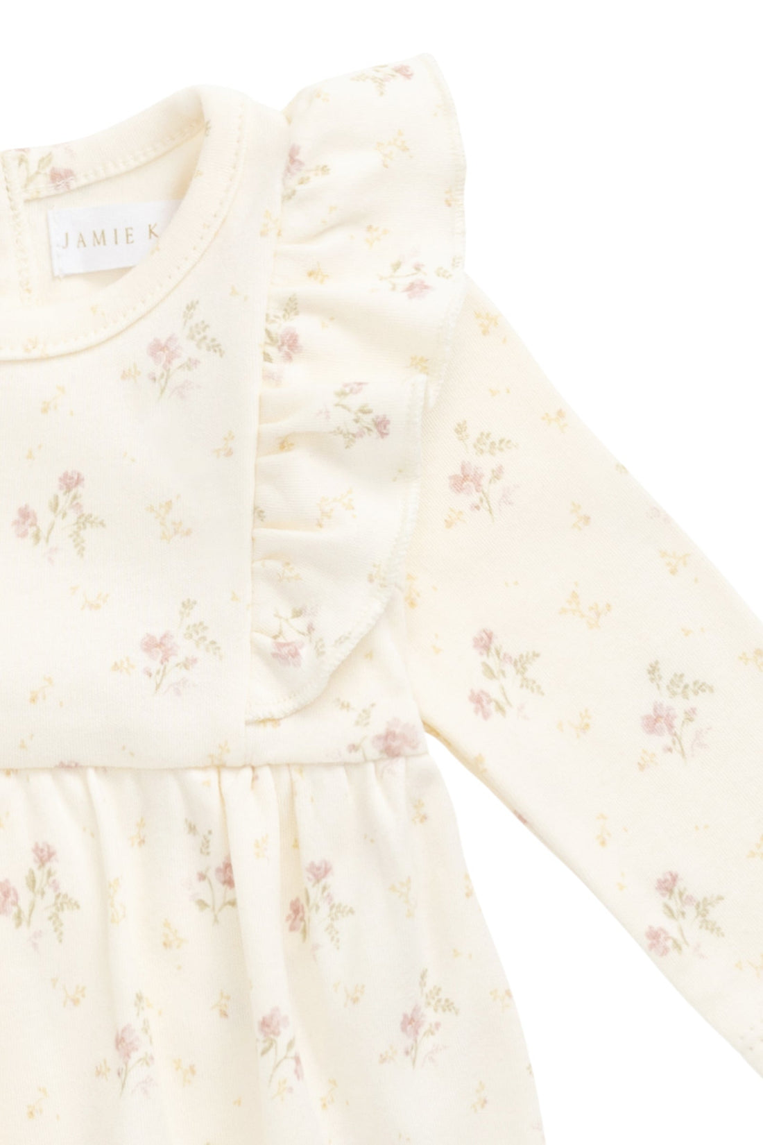 Organic Cotton Vivienne Playsuit - Thelma Parchment Childrens Playsuit from Jamie Kay Australia