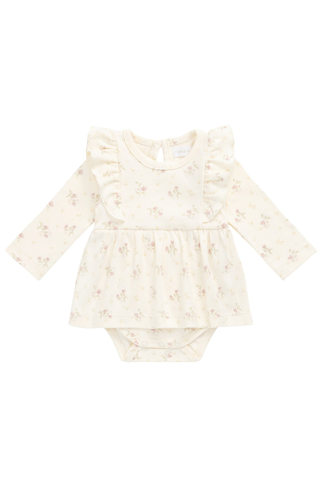 Organic Cotton Vivienne Playsuit - Thelma Parchment Childrens Playsuit from Jamie Kay Australia