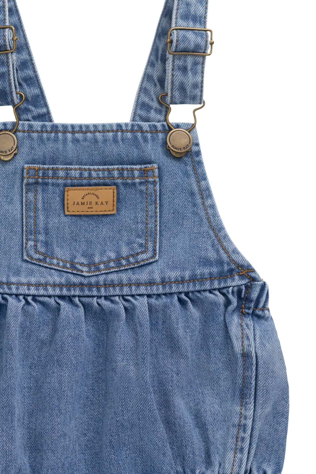 Pax Playsuit - Vintage Denim Childrens Playsuit from Jamie Kay Australia