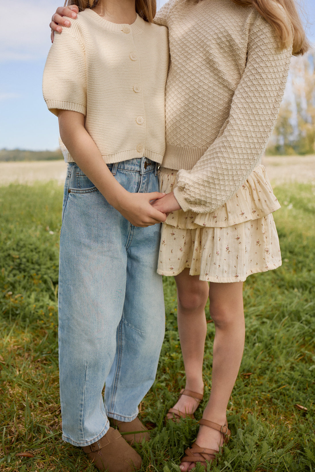 Organic Cotton Muslin Samantha Skirt - Dina Antique Childrens Skirt from Jamie Kay Australia