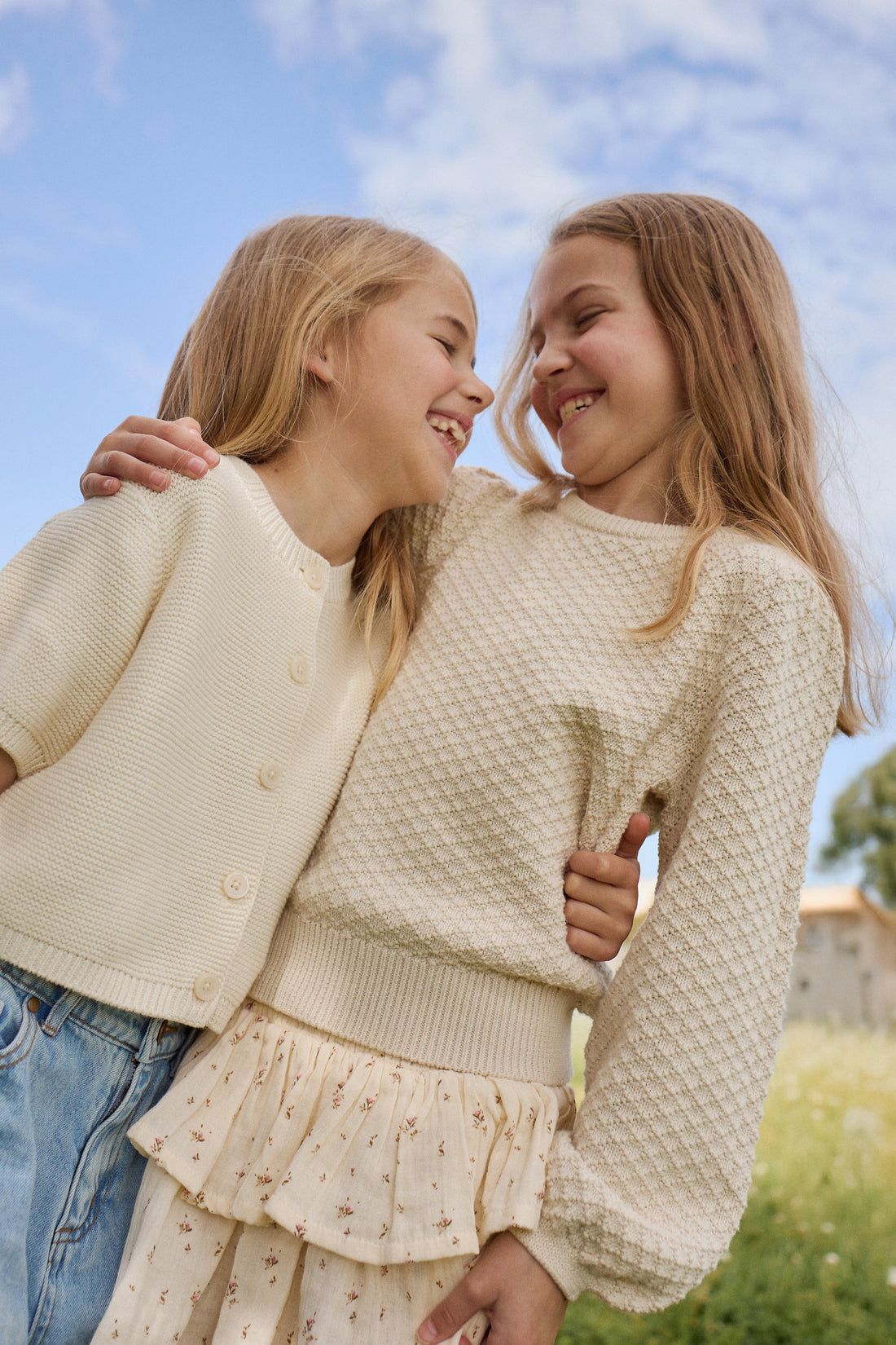 Harlow Jumper - Vanilla Childrens Top from Jamie Kay Australia