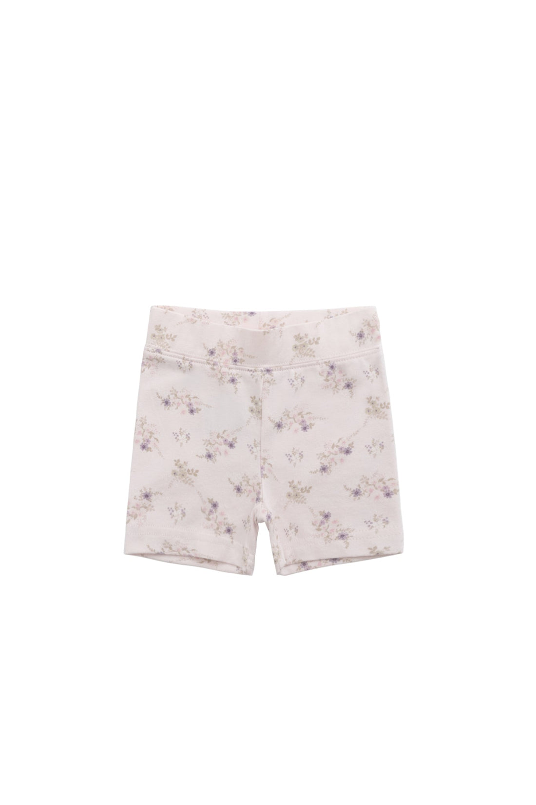 Organic Cotton Everyday Bike Short - Sweet Pea Floral Childrens Short from Jamie Kay Australia