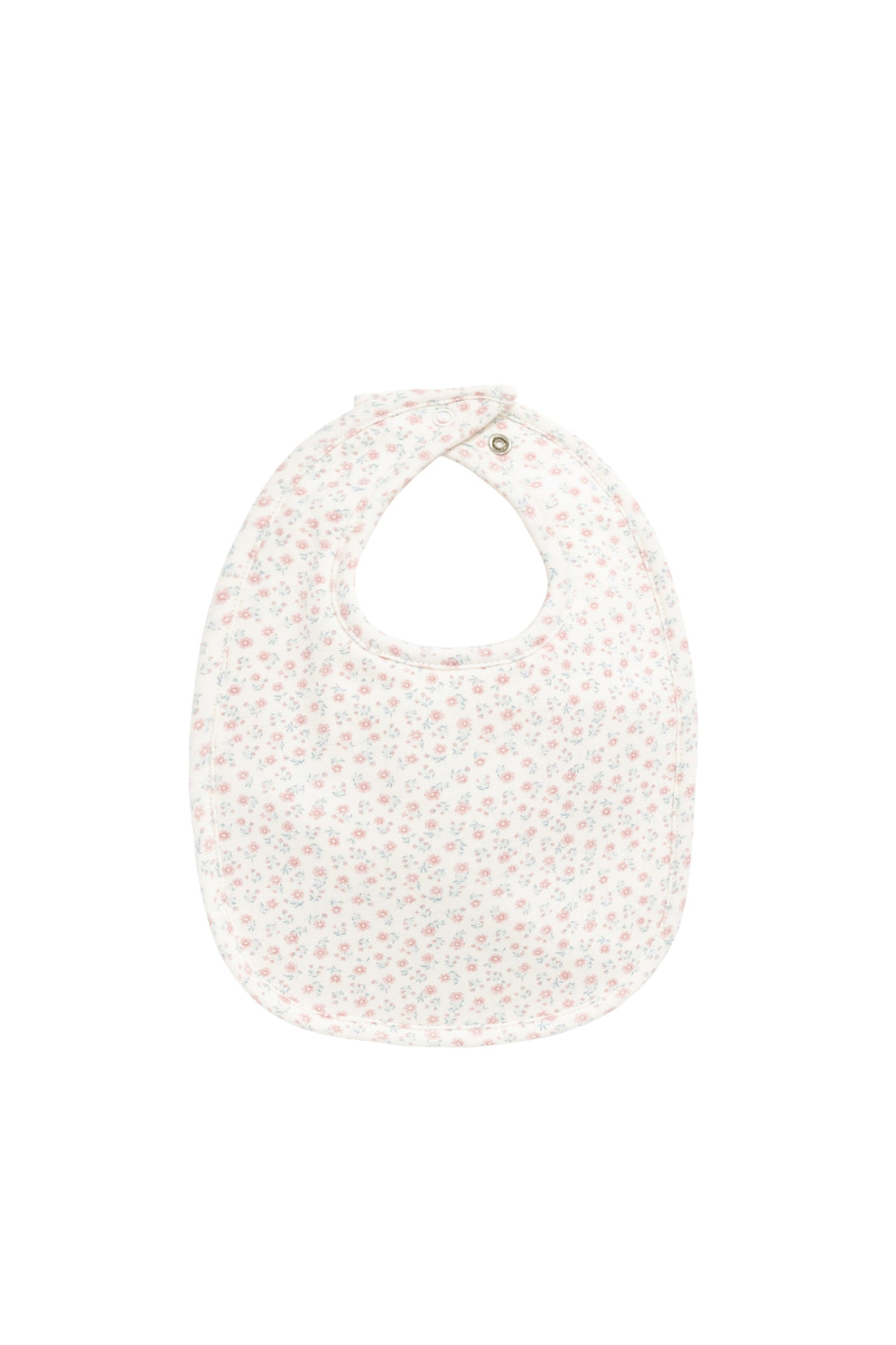 Organic Cotton Bib - Posy Garden Pink Childrens Bib from Jamie Kay Australia