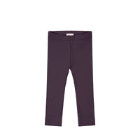 Organic Cotton Modal Everyday Legging - Blackberry Childrens Legging from Jamie Kay Australia