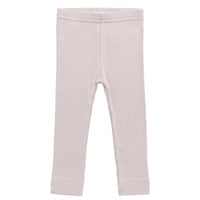 Organic Cotton Modal Everyday Legging - Violet Tint Childrens Legging from Jamie Kay Australia