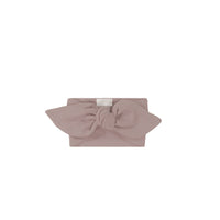 Organic Cotton Modal Lilian Headband - Mauve Shadow Childrens Headband from Jamie Kay Australia