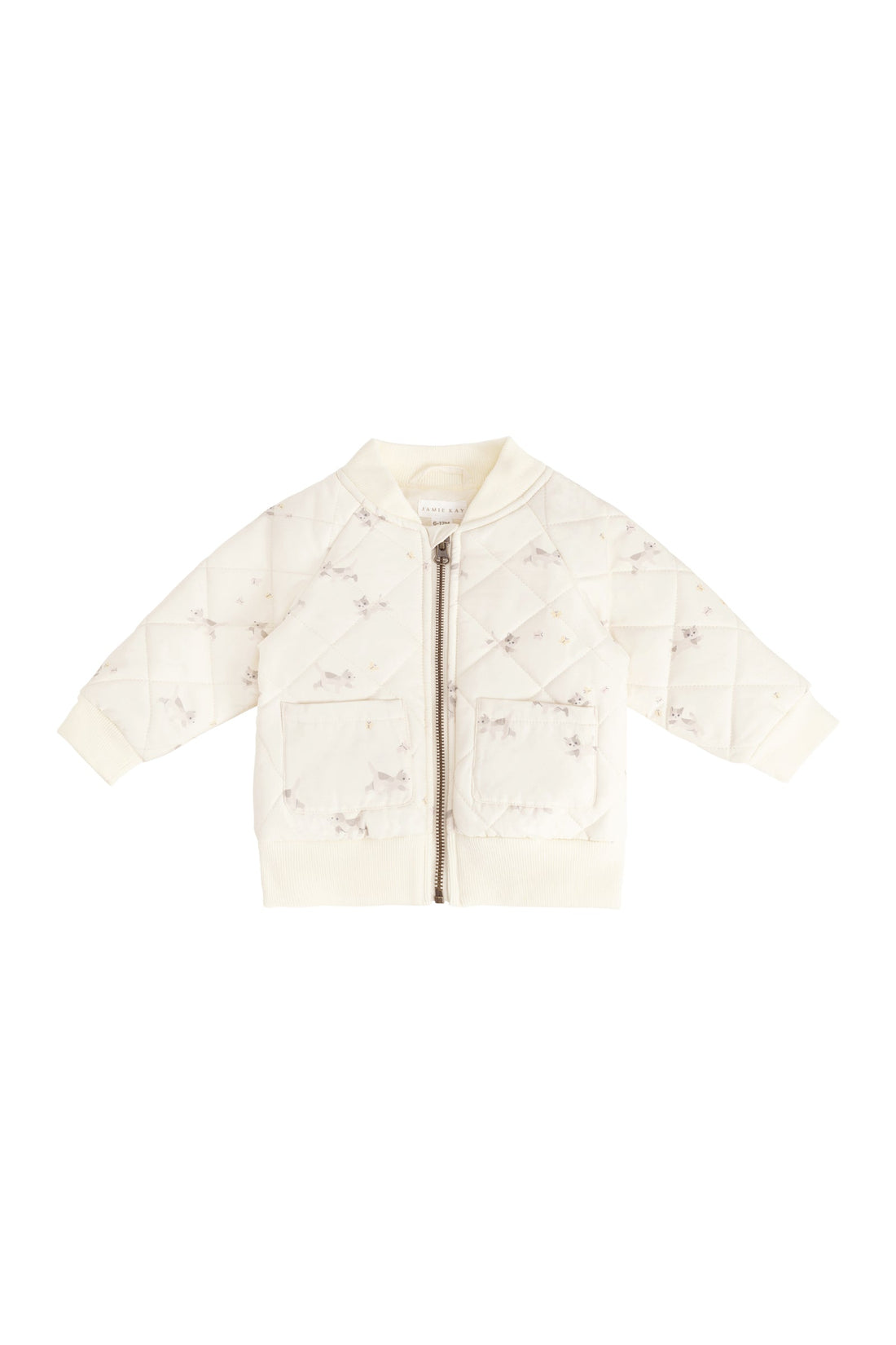 Cammy Jacket - Playful Kitten Whisper White Childrens Jacket from Jamie Kay Australia