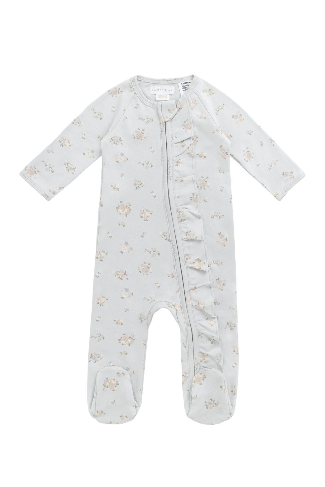 Organic Cotton Melanie Onepiece - Petite Fleur Blue Childrens Onepiece from Jamie Kay Australia