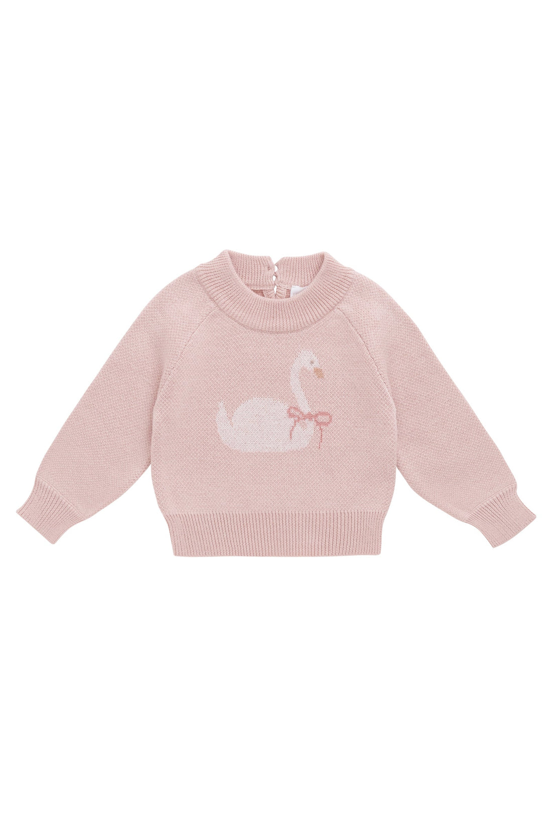 Lucinda Jumper - Swan Peach Whip Childrens Jumper from Jamie Kay Australia
