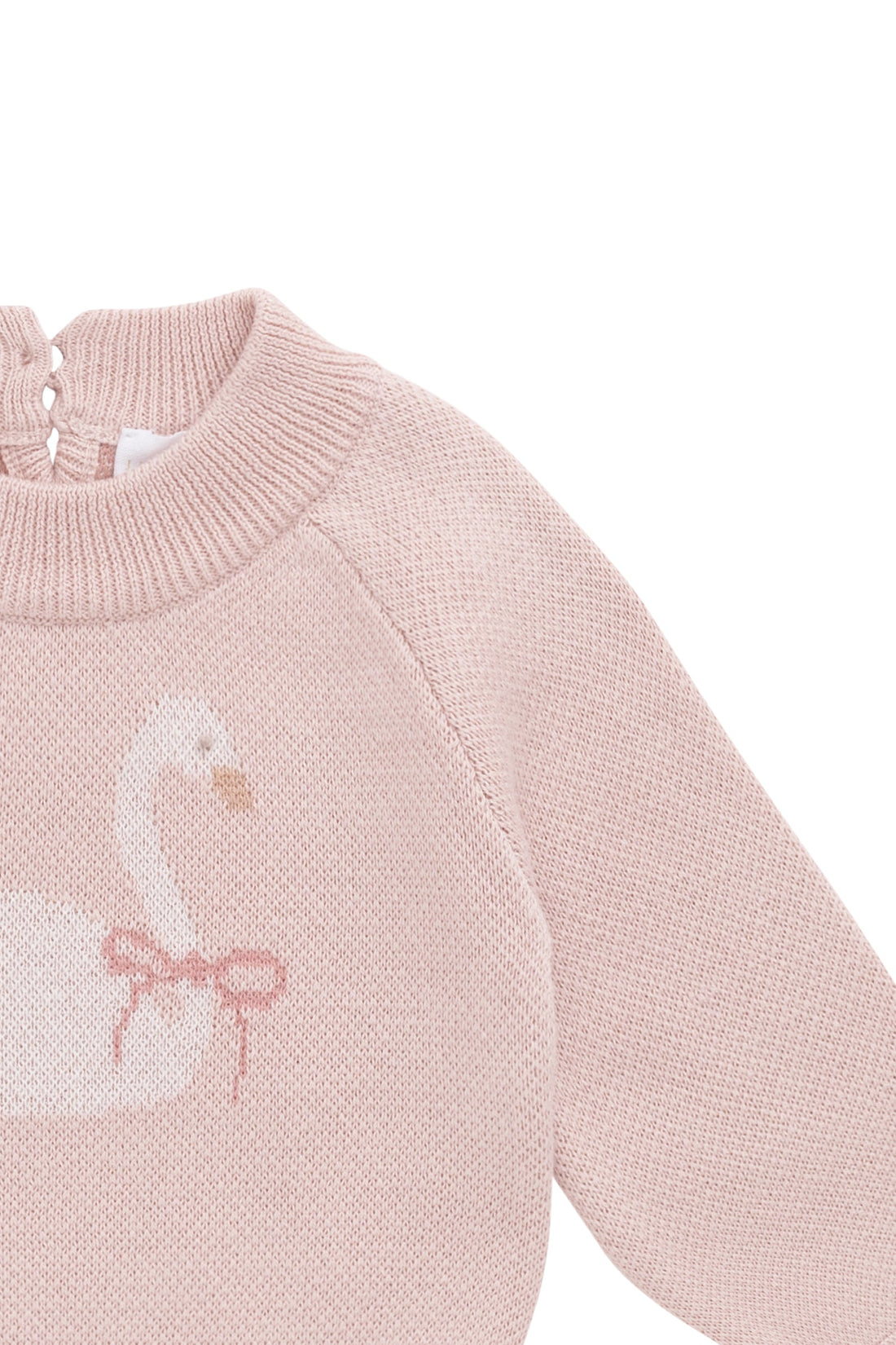 Lucinda Jumper - Swan Peach Whip Childrens Jumper from Jamie Kay Australia