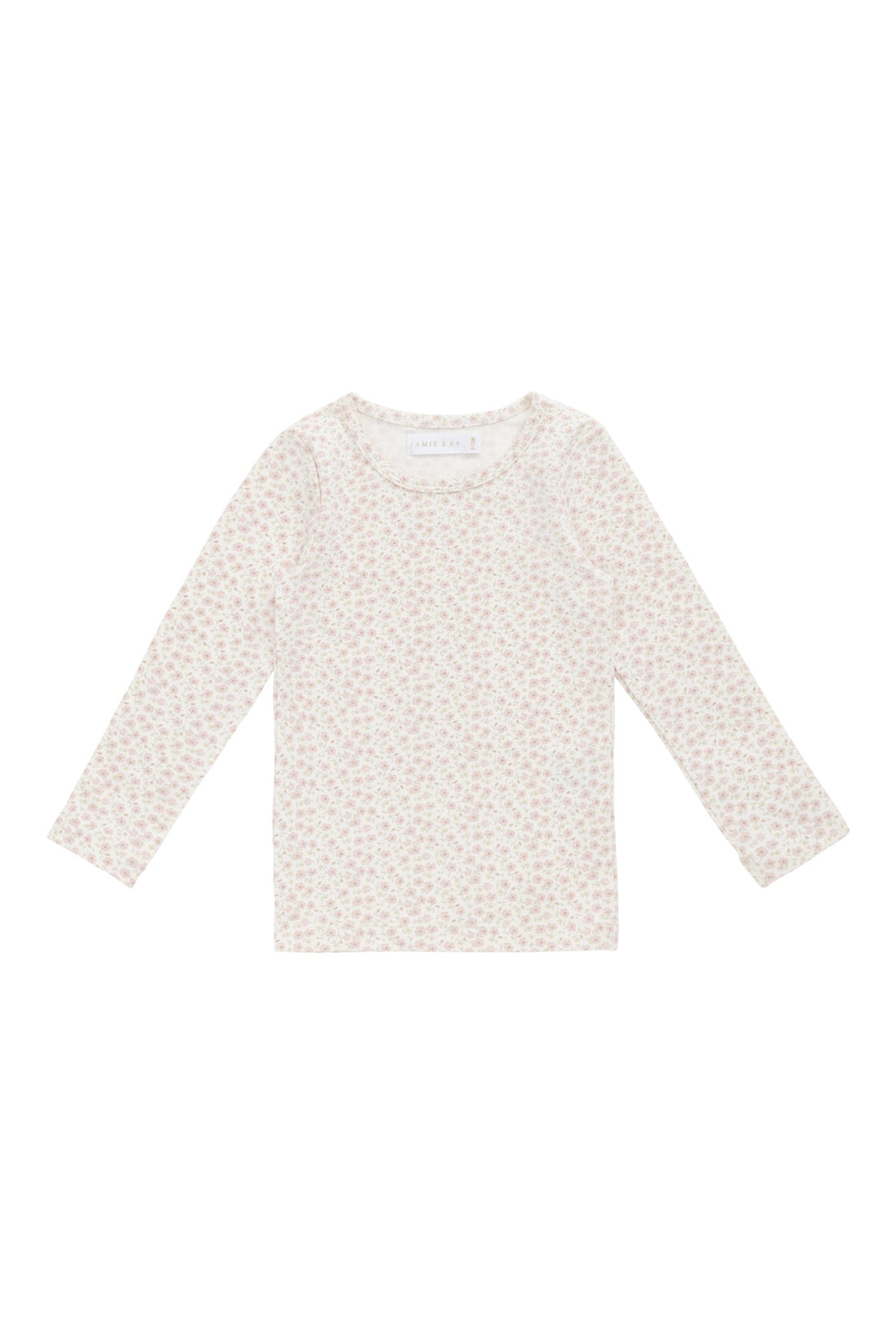 Organic Cotton Long Sleeve Top - Penelope Rose Small Childrens Top from Jamie Kay Australia