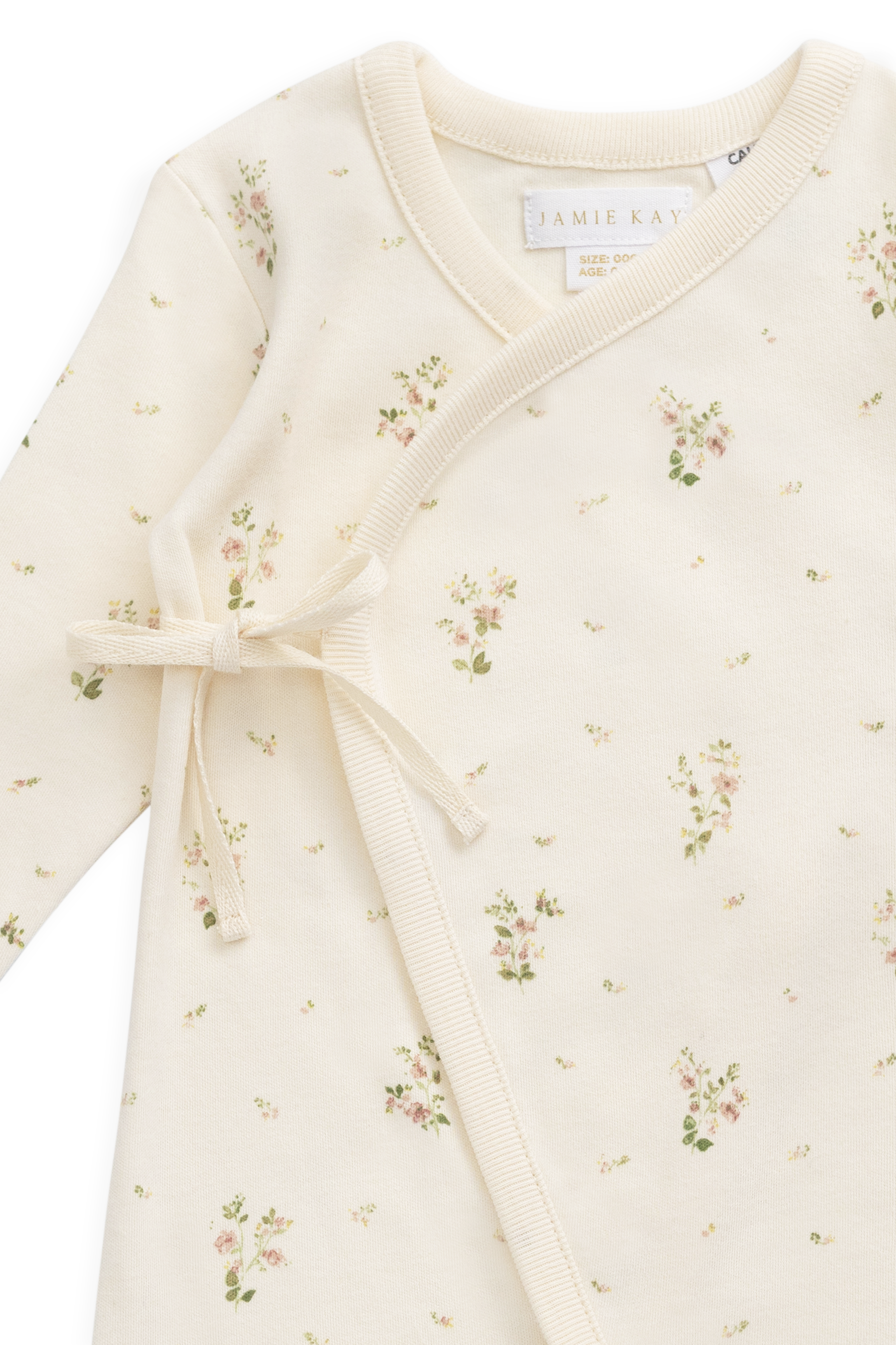 Organic Cotton Estelle Onepiece - Josepha Egret Small – Jamie Kay AU