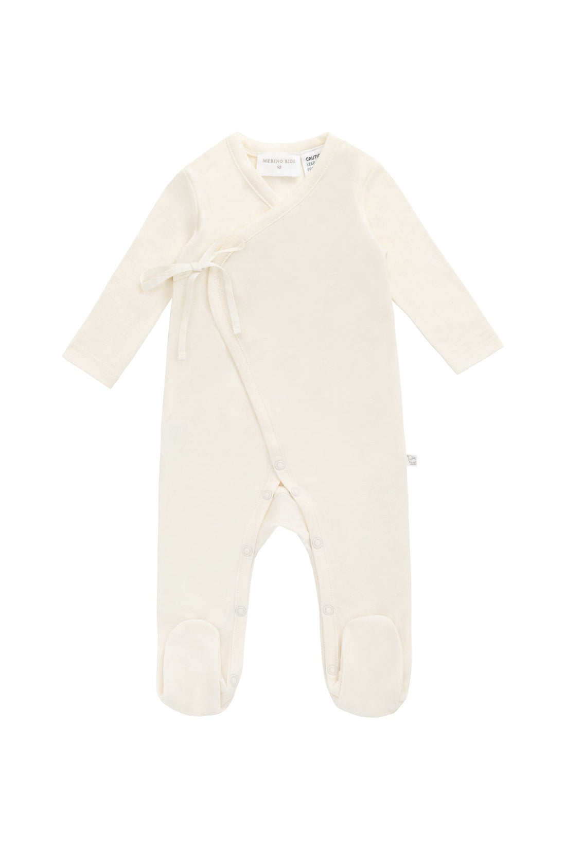 Merino Wrap Onepiece - Cloud Childrens Onepiece from Jamie Kay Australia