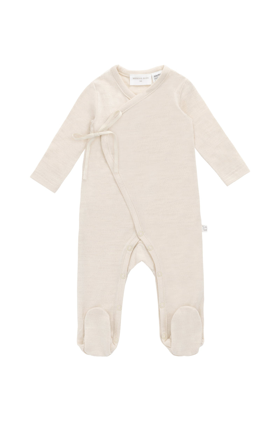 Merino Wrap Onepiece - Natural Childrens Onepiece from Jamie Kay Australia