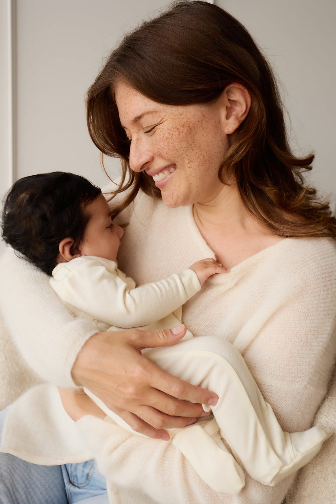 Merino Wrap Onepiece - Cloud Childrens Onepiece from Jamie Kay Australia